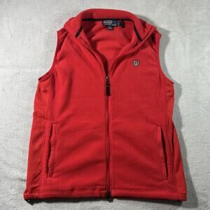 Vtg RLX Polo Ralph Lauren Fleece Vest Jacket Womens Medium Polar Golf Athletic